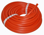 orange ribbed chemical sprayer hose