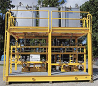 Pressure Washing Rig With Valves