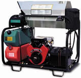 skid hot water pressure washer